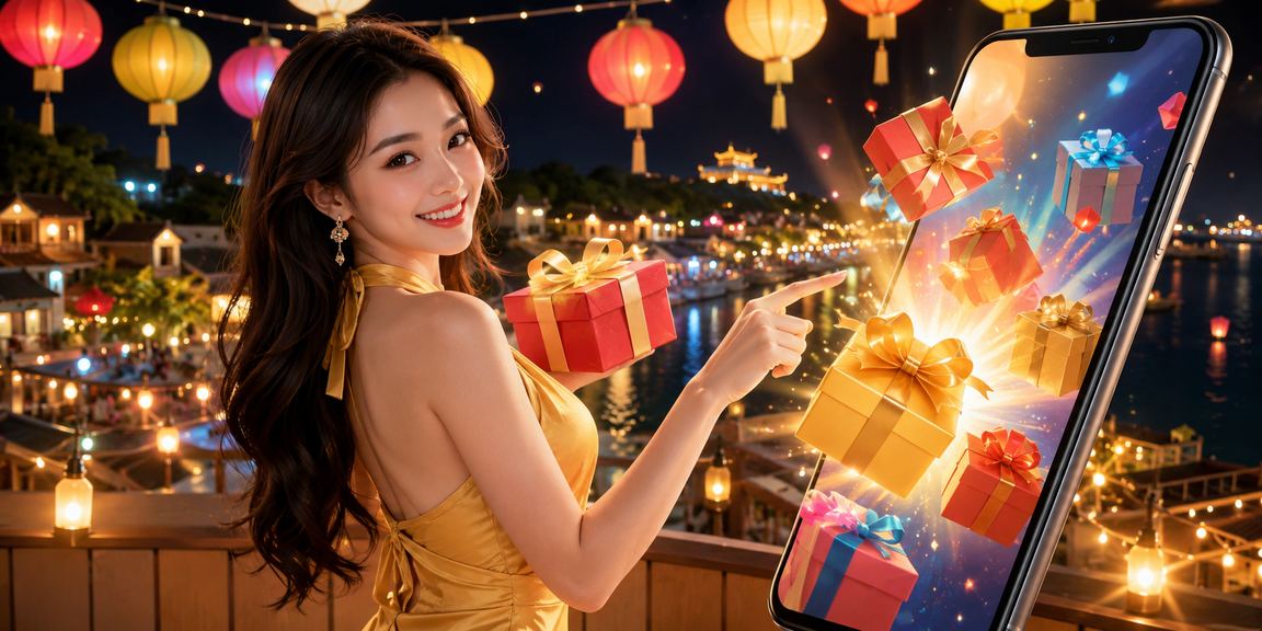 Du khách và người dân tại chợ đêm Huế sử dụng ứng dụng casino để giao dịch tài chính trực tuyến